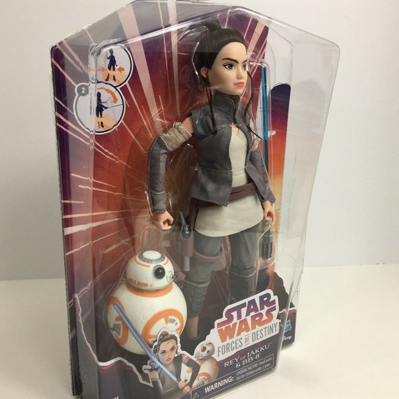 Star Wars Forces Of Destiny Rey Of Jakku And BB-8 Adventure Set Disney Hasbro - Picture 9 of 12